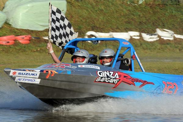 Leading the Jetpro Jetsprint Championship in to this weekend's third round at Meremere is the world's first quad-rotor turbo-charged sprint boat of Wanganui's Peter and Gary.